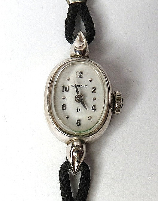 VTG 1956 WOMENS HAMILTON 761 MANUA WIND 22’J WRISTWATCH GOLD FILLED BEZEL RUNS