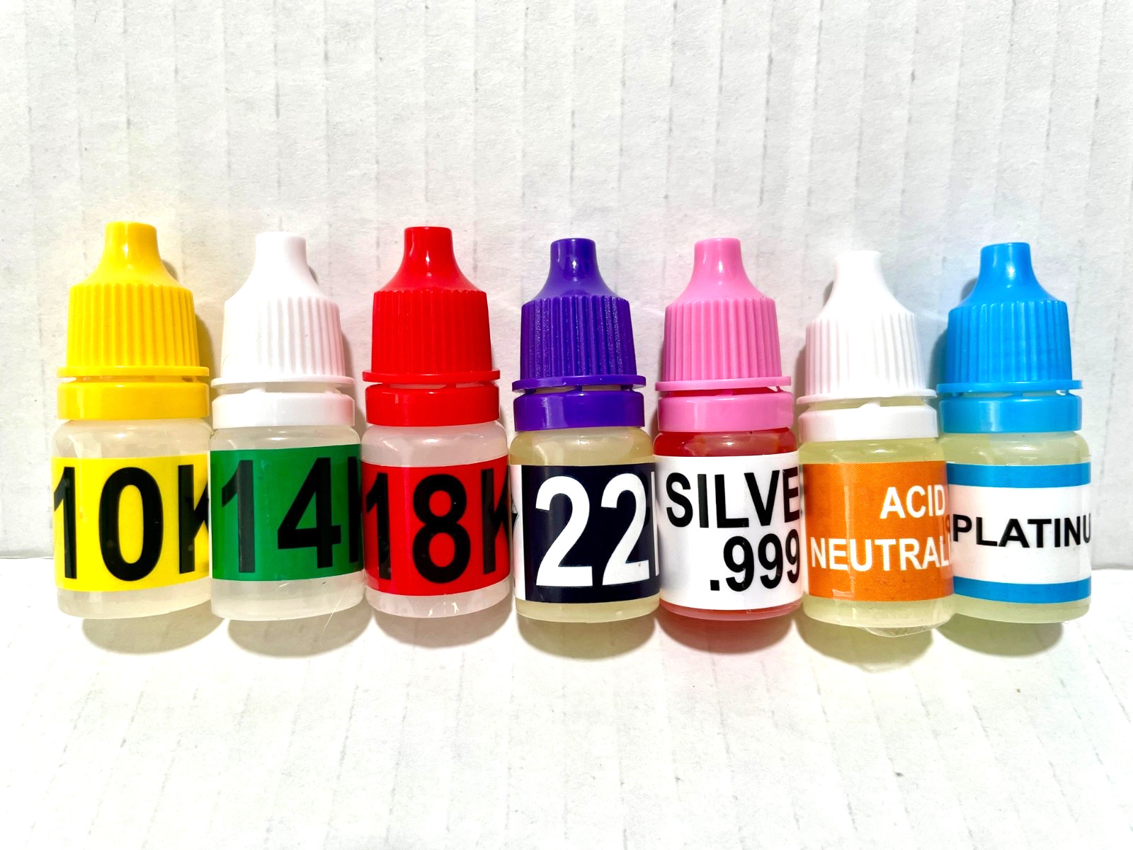 Gold Silver Platinum Testing Kit – Test 10k 14k 18k 22k-24k .999 .925 Sterling