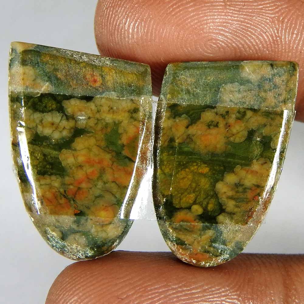29.40Cts100%Natural Top Rhyolite Opal Fancy Pair Cabochon Loose Gemstone
