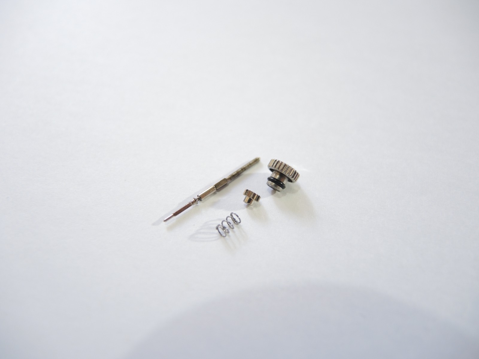 NEW STAINLESS CROWN,STEM,GEAR,SPRING PEPSI POGUE 6139-6002/6005/6009 CHRONOGRAPH