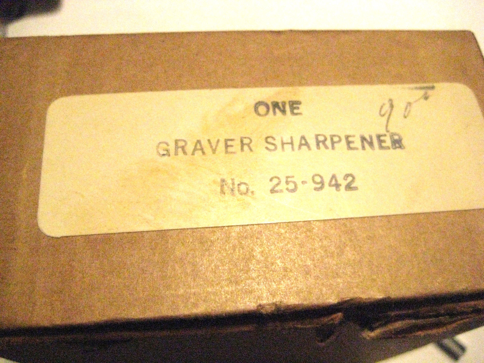 Vintage Grobet No. 25-942 Crocker Style Graver Sharpener Engraver Tool Holder