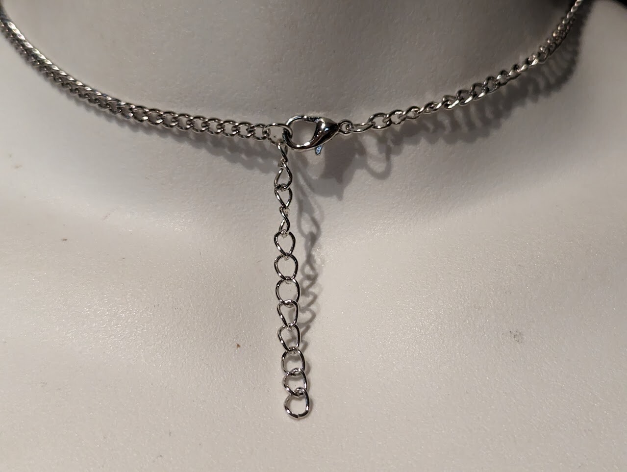 BARBED WIRE & PINK HEARTS CHOKER NECKLACE 90s y2k retro emo grunge goth punk R6