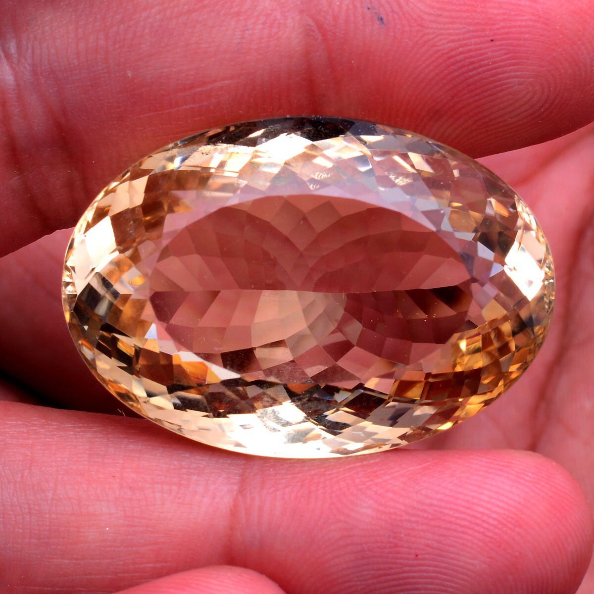 VVS 100.00 Cts Natural Citrine Untreated Huge Size Oval Cut Certified Gemstone