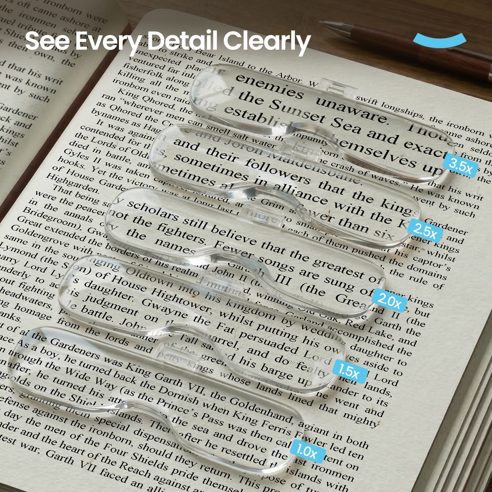ARTDOT Magnifying Glasses with Light Headband Magnifier Set for Reading Jewelers