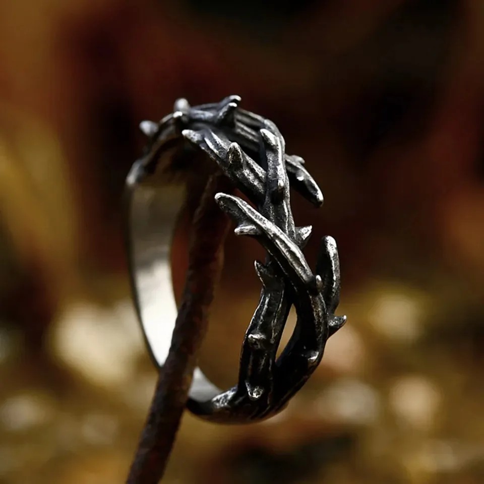 Stainless Steel Ring – Jesus Christ Crown of Thorns – Men’s/Women