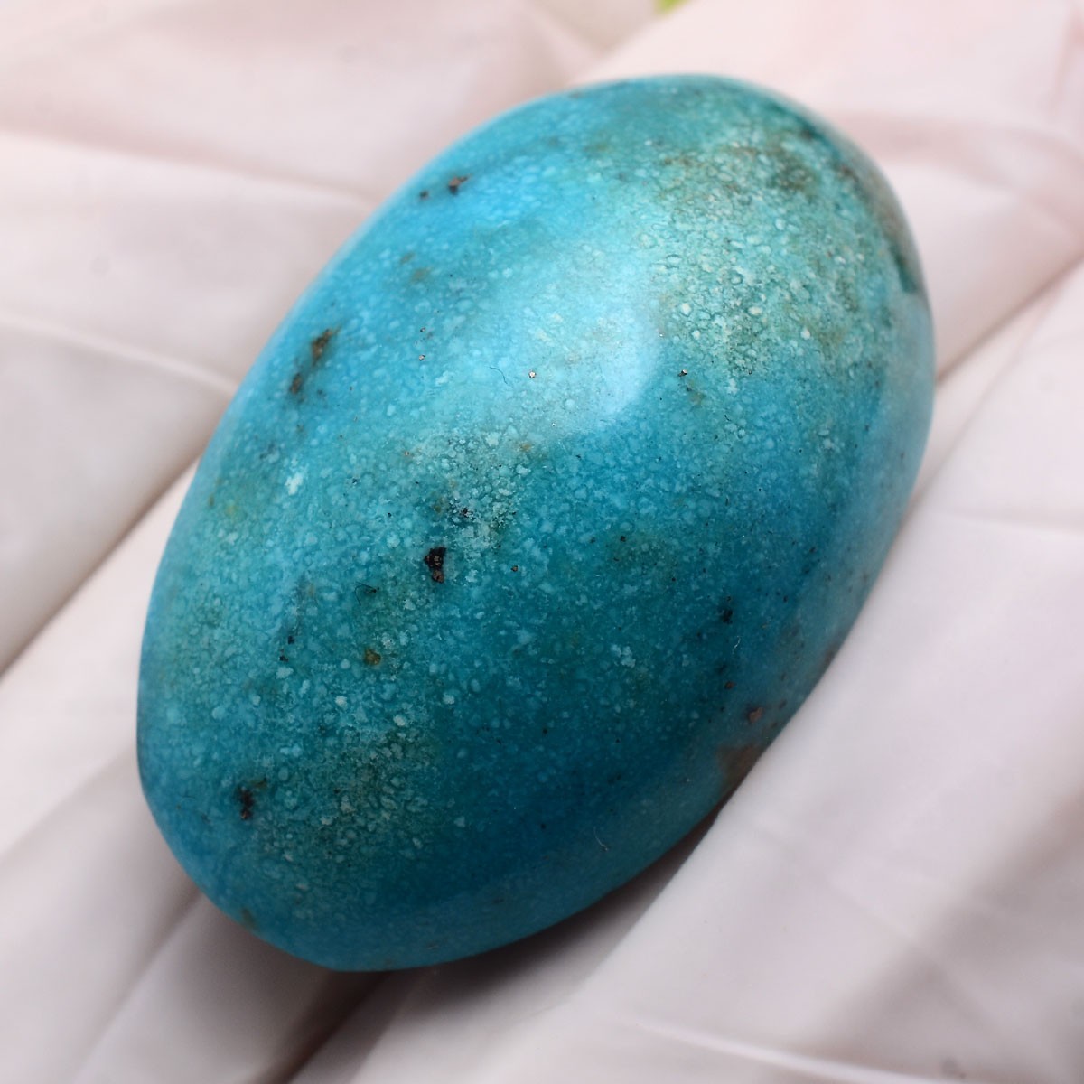 49.65 Ct Natural Persian Turquoise 29mmx18mm Oval Cabochon Untreated Gemstone