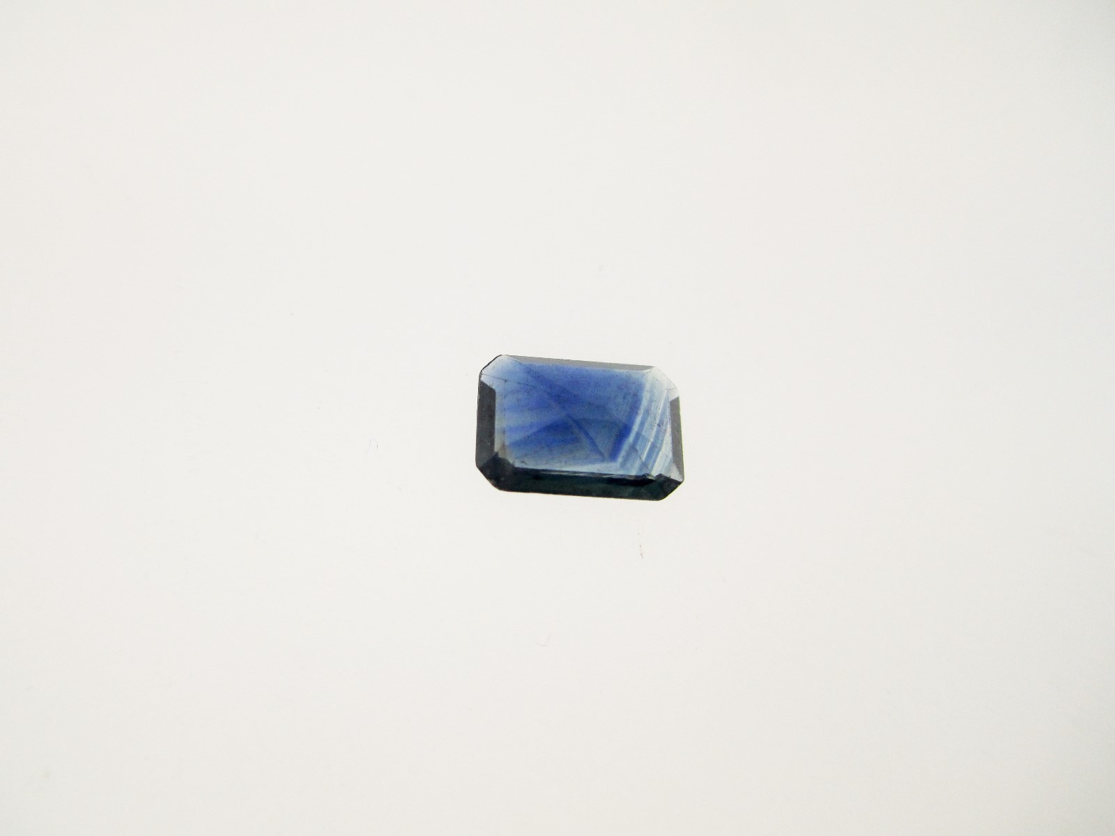 0.36ct Loose Emerald Cut Lab Created Blue Sapphire Gemstone 5 x 3mm