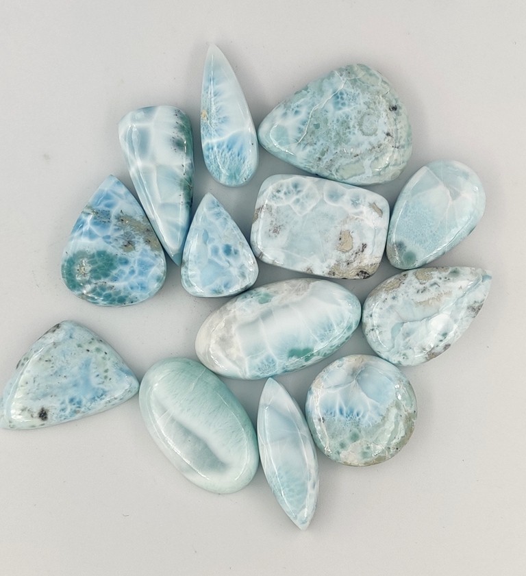 Top Quality Larimar Loose gemstones For Jewelry Making Wholesale Lot 71249