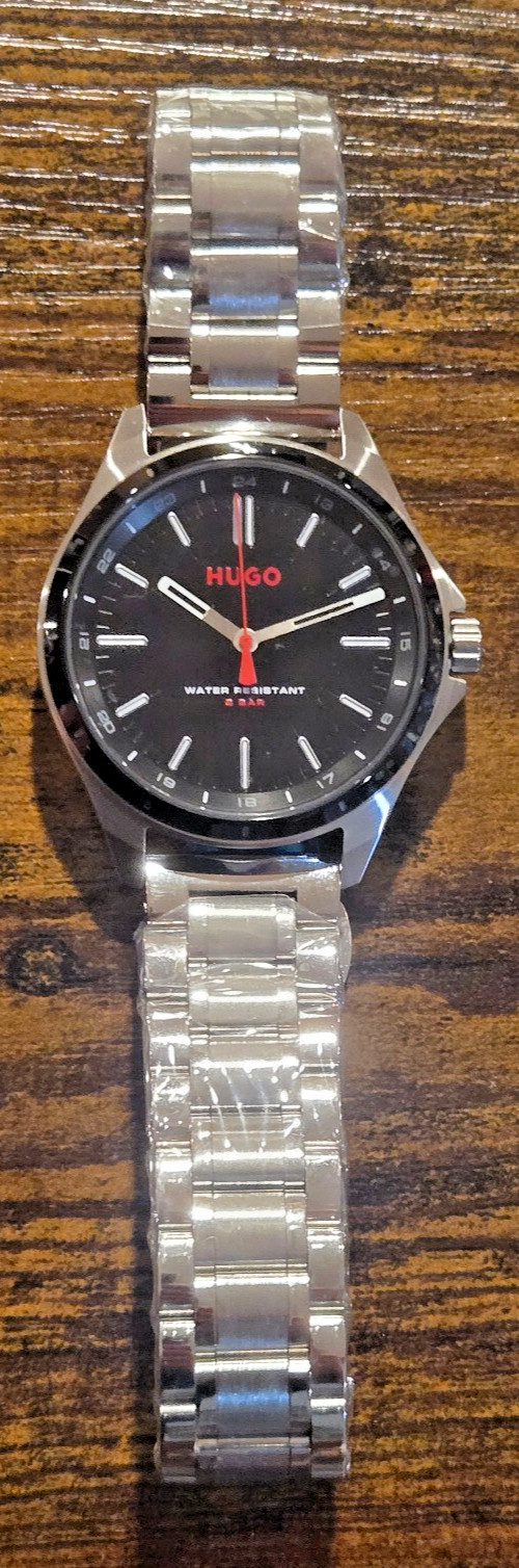 Hugo Boss Mens Watch 1530323 Black Dial Quartz 42mm with BOX and TAGS !!