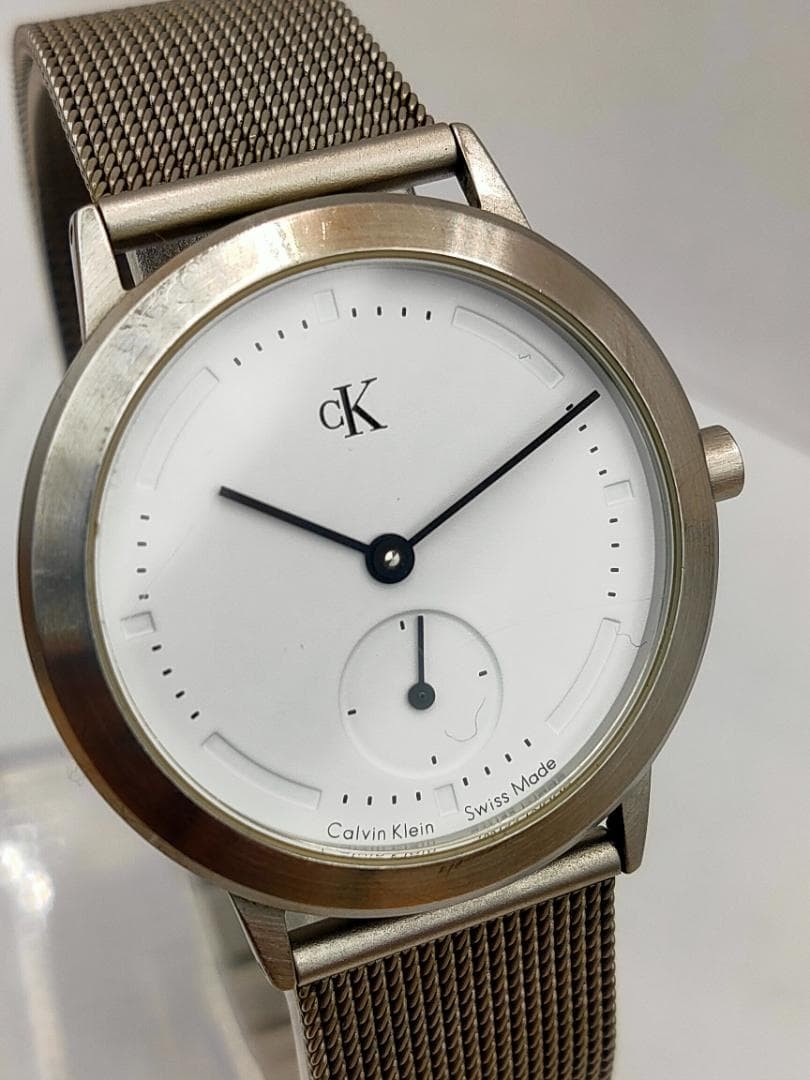 ck Calvin Klein K3321 Minimal Small Seconds Quartz M Dead battery