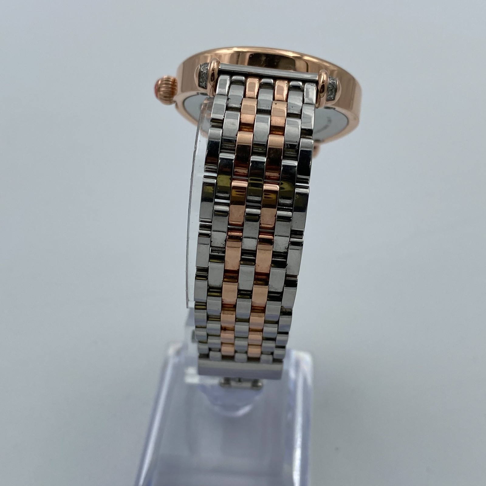 Michele Diamond Caber Mid Watch Gold Two Tone