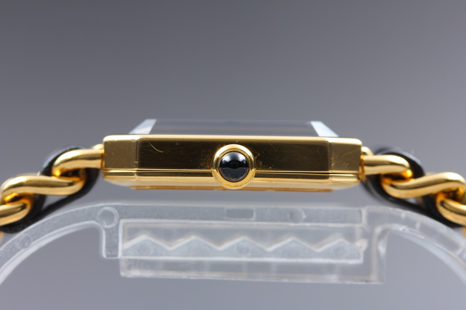Near MINT CHANEL Premiere L H0001 Black Bracelet Quartz 20mm Women’s Watch JAPAN
