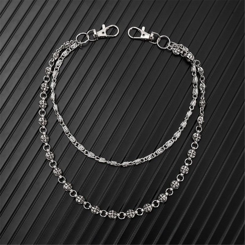 Edgy Urban Waist Chain Double Layer Punk Street Wear Fashion Unisex Accessory