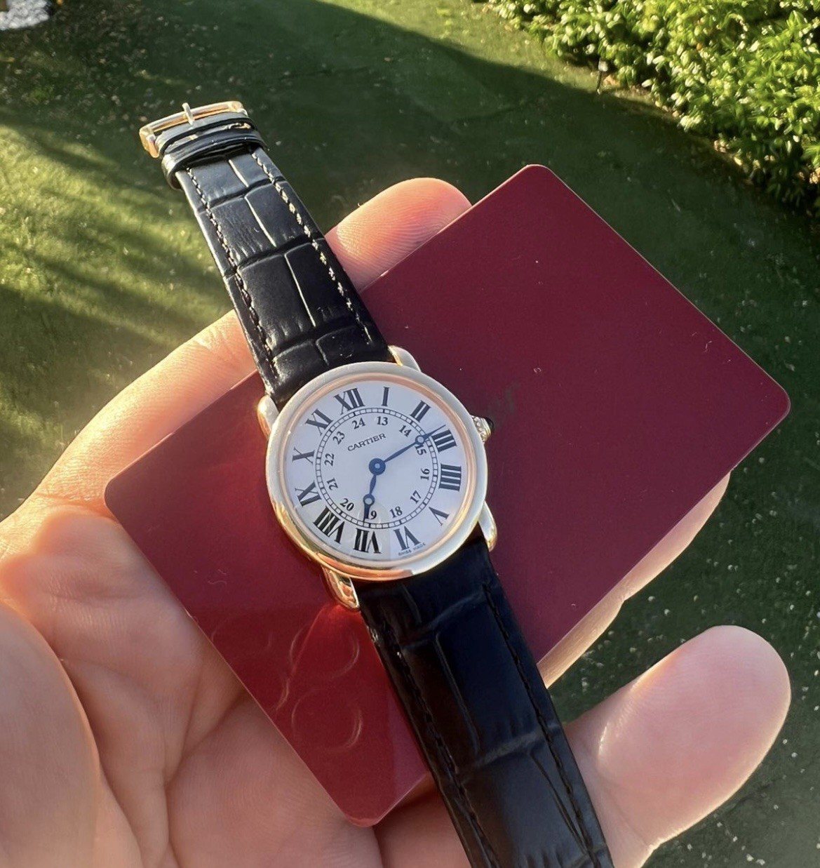 Cartier Ronde LC Rose Gold Years 2019 Watch And Card Ref 2886