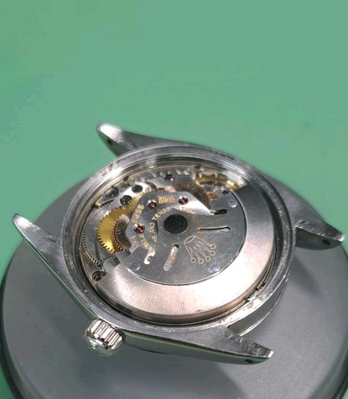 Rolex 5500 Refinished Explorer Dial Vintage Oyster Perpetual Cal 1560 Butterfly