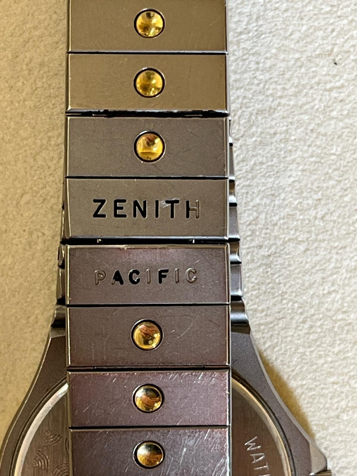 Zenith Pacific 89.0020.615 Steel and Gold Watch, Overhauled, Excellent Condition