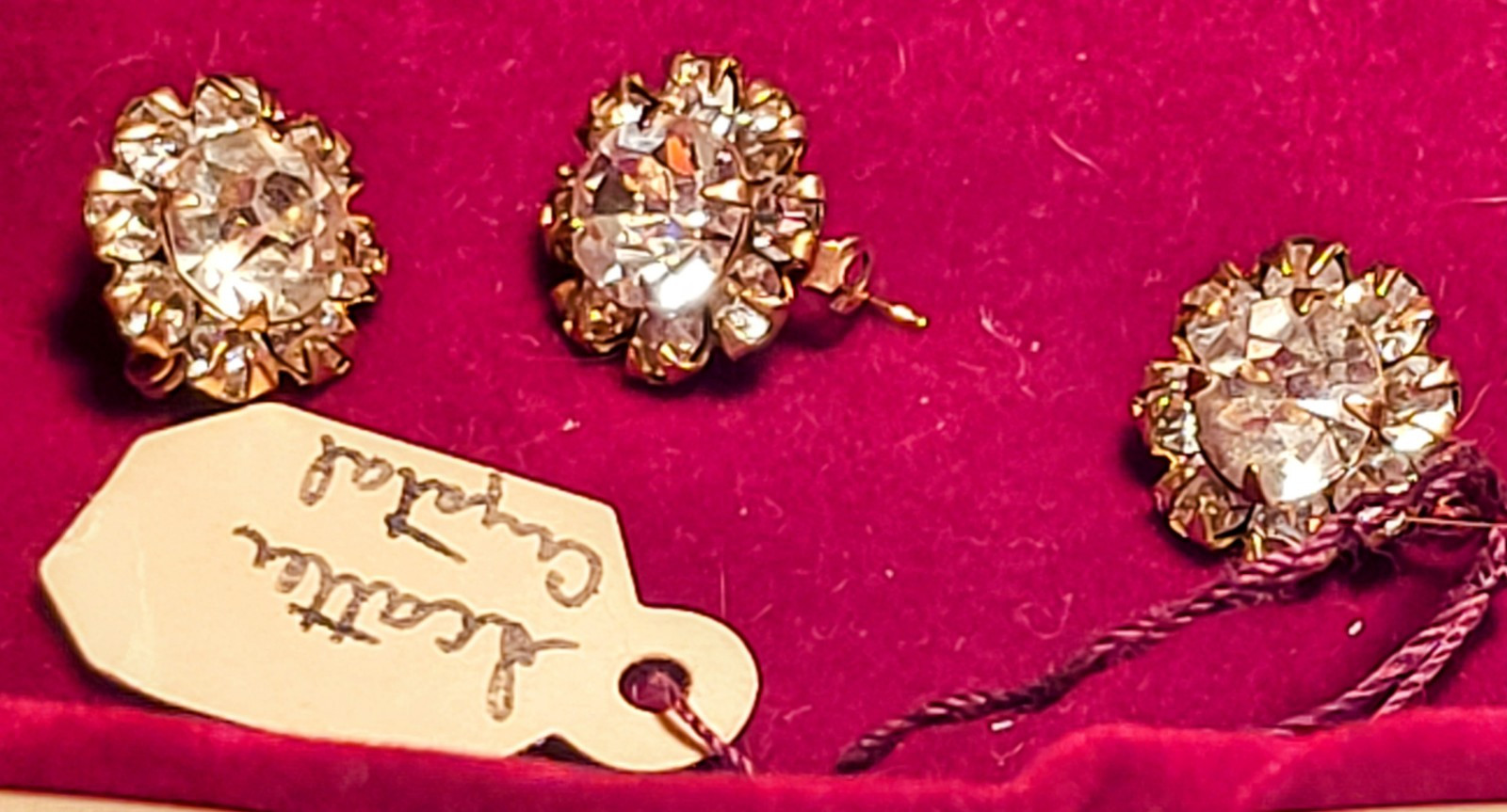 HILLCRAFT 1950’s * CRYSTAL SCATTER PINS/JEWELRY 14 K.R.G.F. U.S.A. Handmade