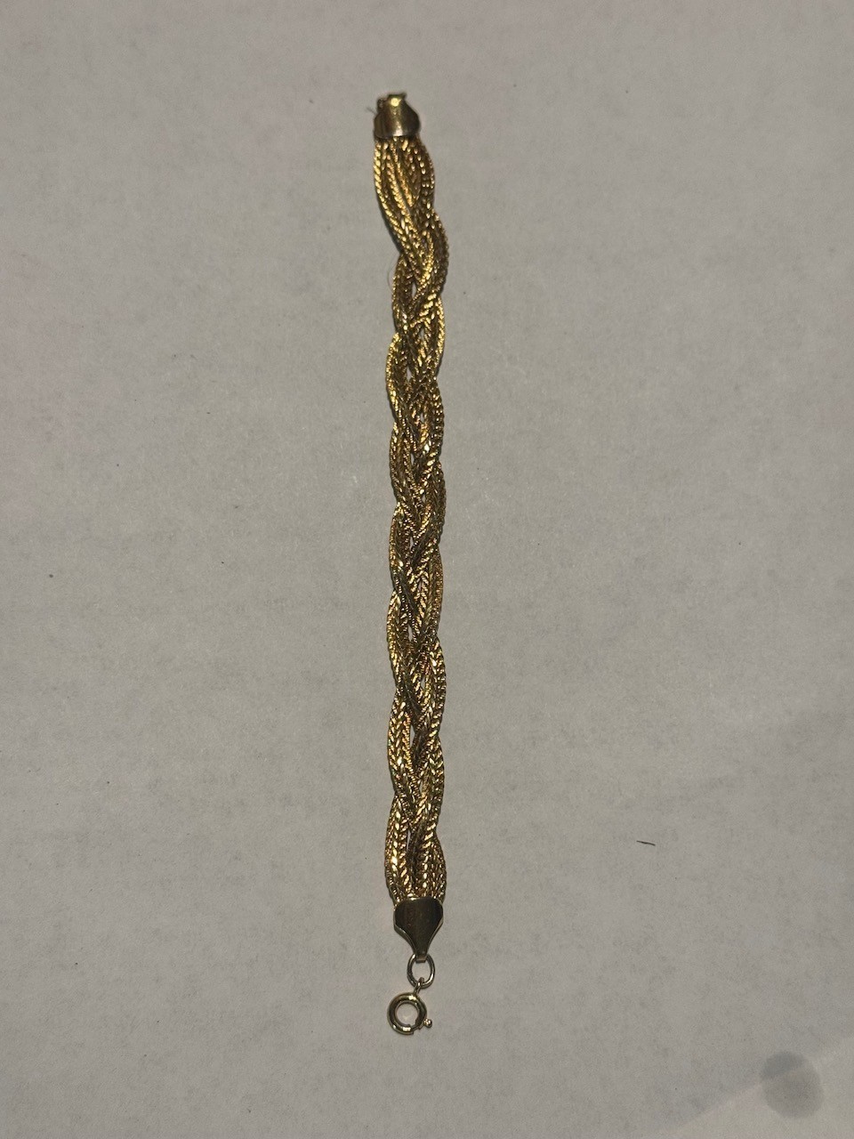 Vintage Trifari gold tone braided bracelet