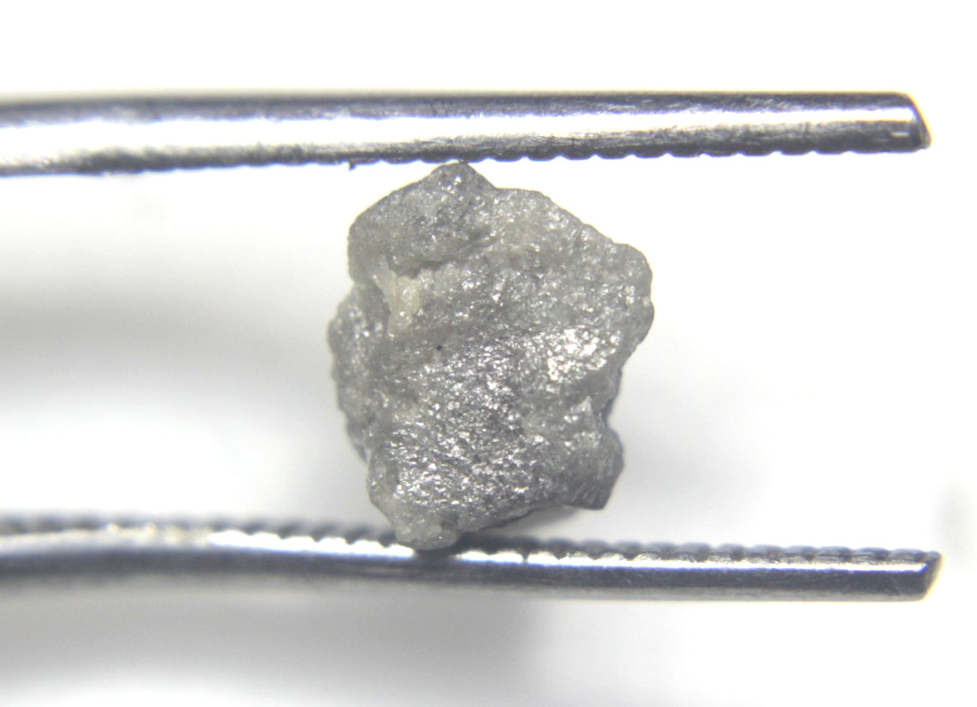 2.52 CTS NATURAL REAL UNCUT GRAY ROUGH DIAMOND 8.57×7.16×5.90 MM