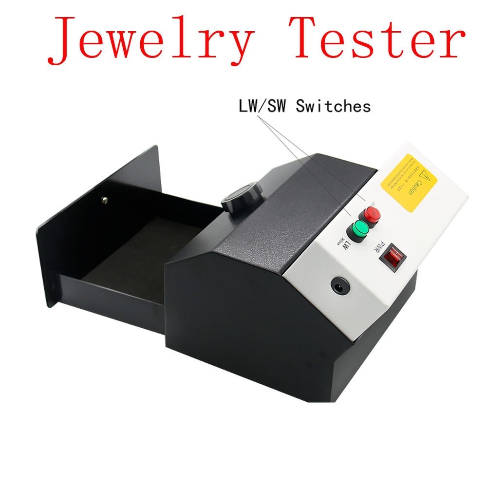4W UV lamp Desktop Jewelry Appraisal Tester LW 365nm SW 257.3nm 110V