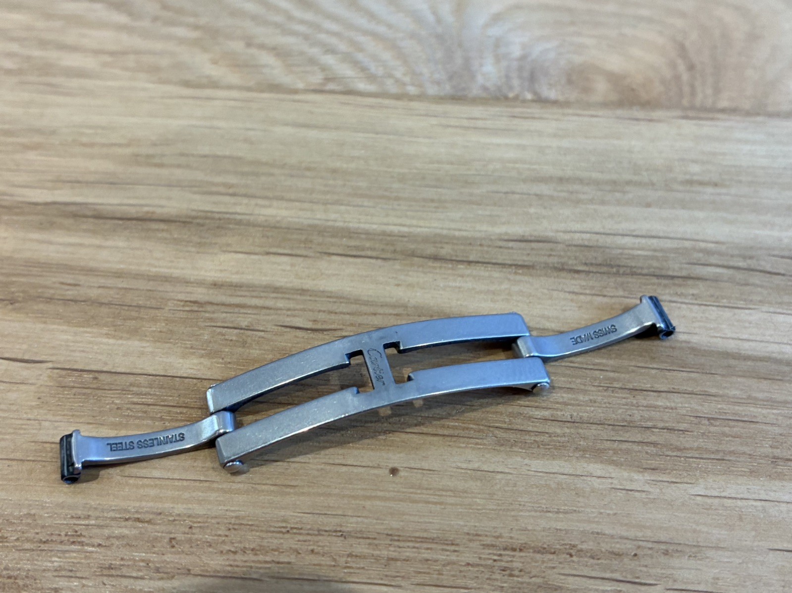 L@@K – Cartier Clasp VP270034 6.50mm Steel for Tank Roadster Pasha Bracelets