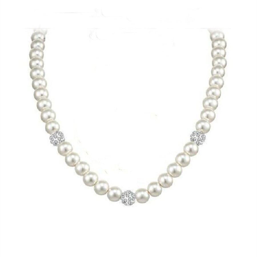 Genuine Natural 9-10mm White Akoya Cultured Pearl Necklace 18″ Earrings Set