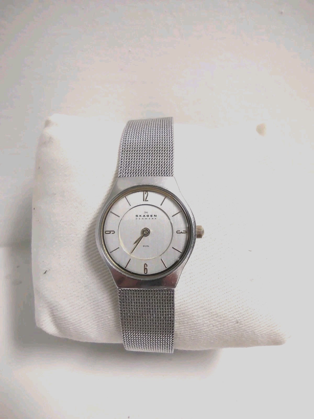 Skagen Quartz Silver Dial Stainless Steel Mesh Band Water Resistant Ladies Watch