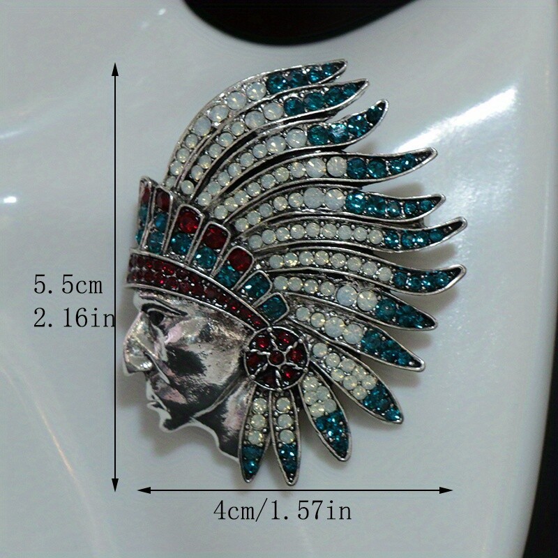Fashiona Retro Rhinestone Brooch Corsage Brooch Women Men Jewelry Gift