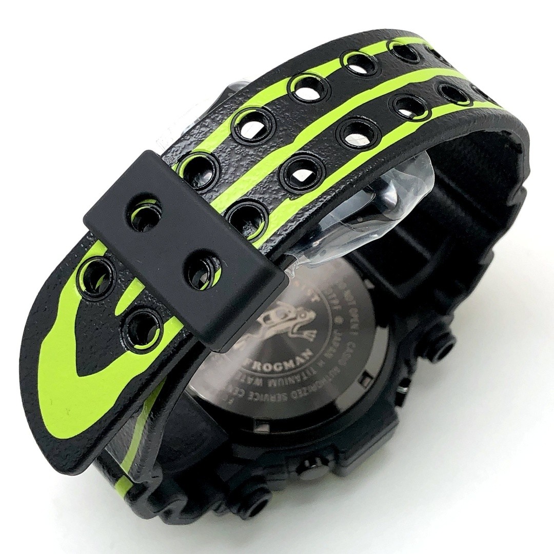 G SHOCK GW 8200TPF 1 FROGMAN Poison Dart Frog Fluorescent Green Spray Paint Rele