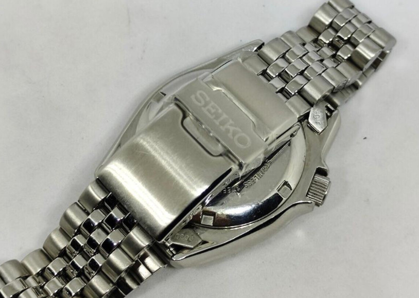 SEIKO Diver 7S26 0010 Automatic Watch Blue Dial 20cm 7.87in Stainless Band