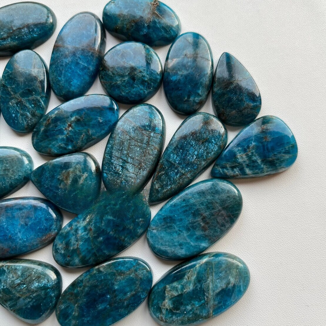 Natural Neon APATITE Loose Ethical Cabochon Gemstone