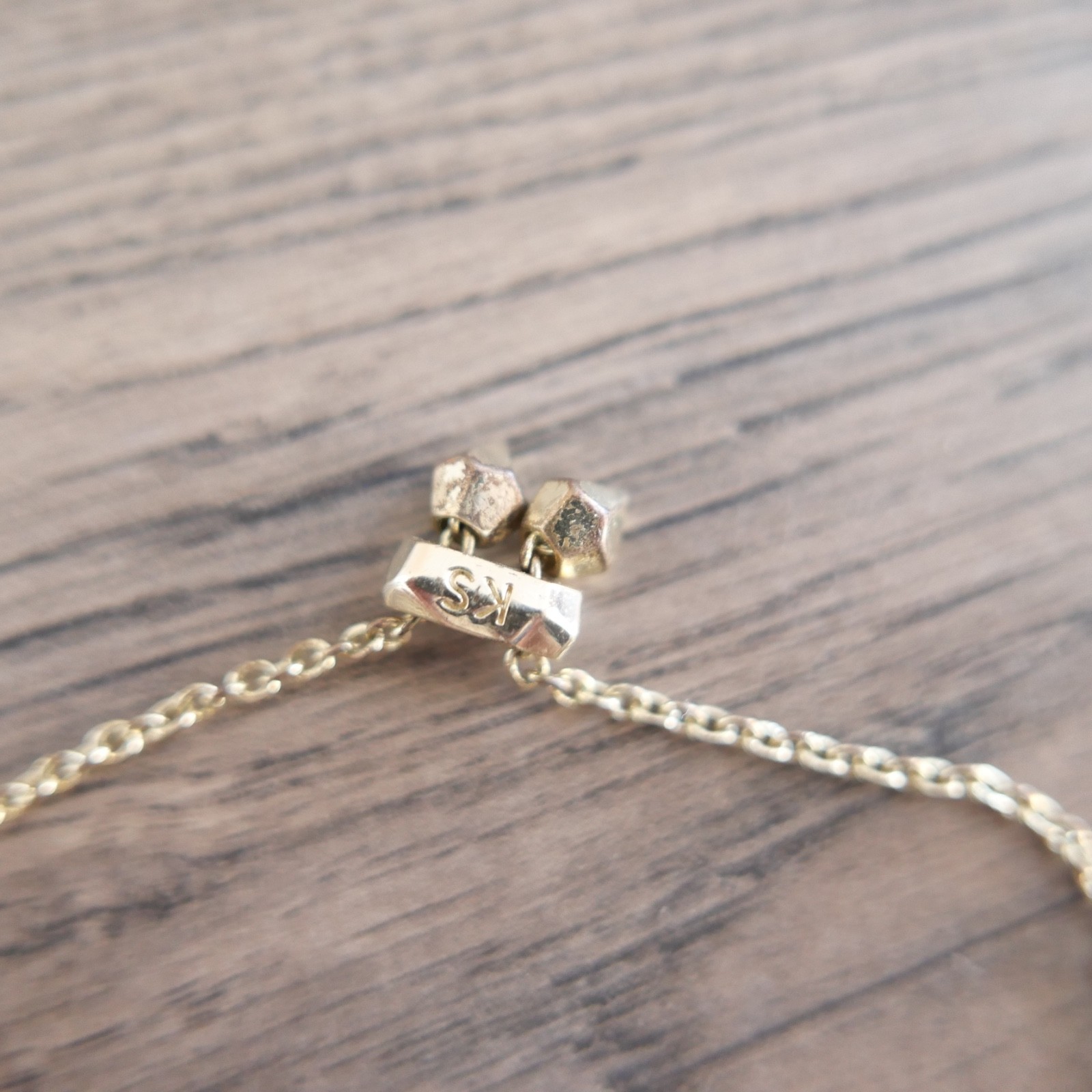 Kendra Scott Elaina Bracelet Rose Gold Adjustable Slider Oval Navy Blue Stone