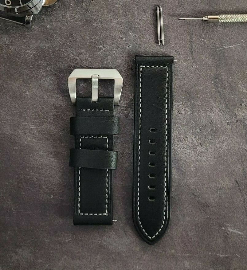 Premium Glove Leather Panerai Style Watch Strap for Luminor Radiomir 20 22 24mm