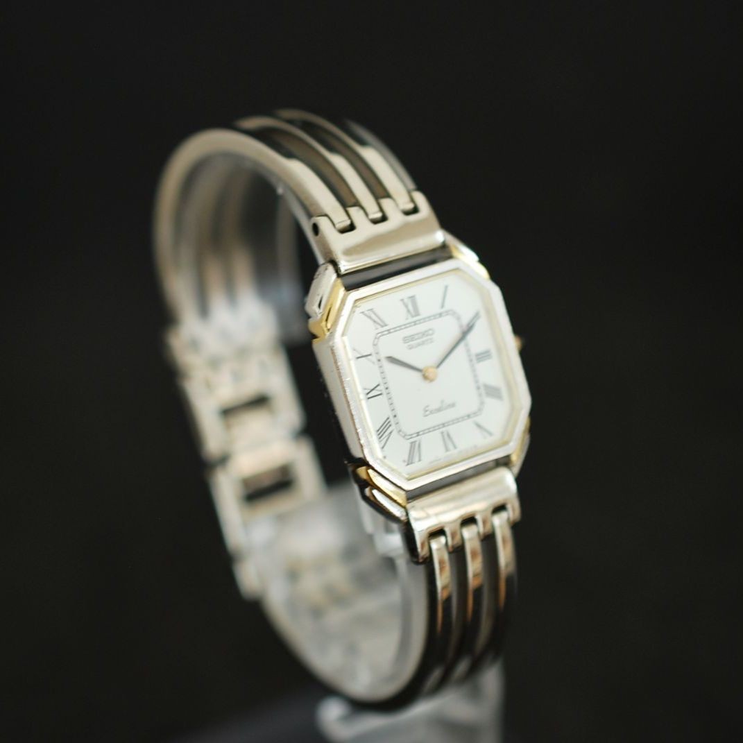 264 item New battery Vintage Seiko Exceline Gold Roman Ladies Wristwatch Dress