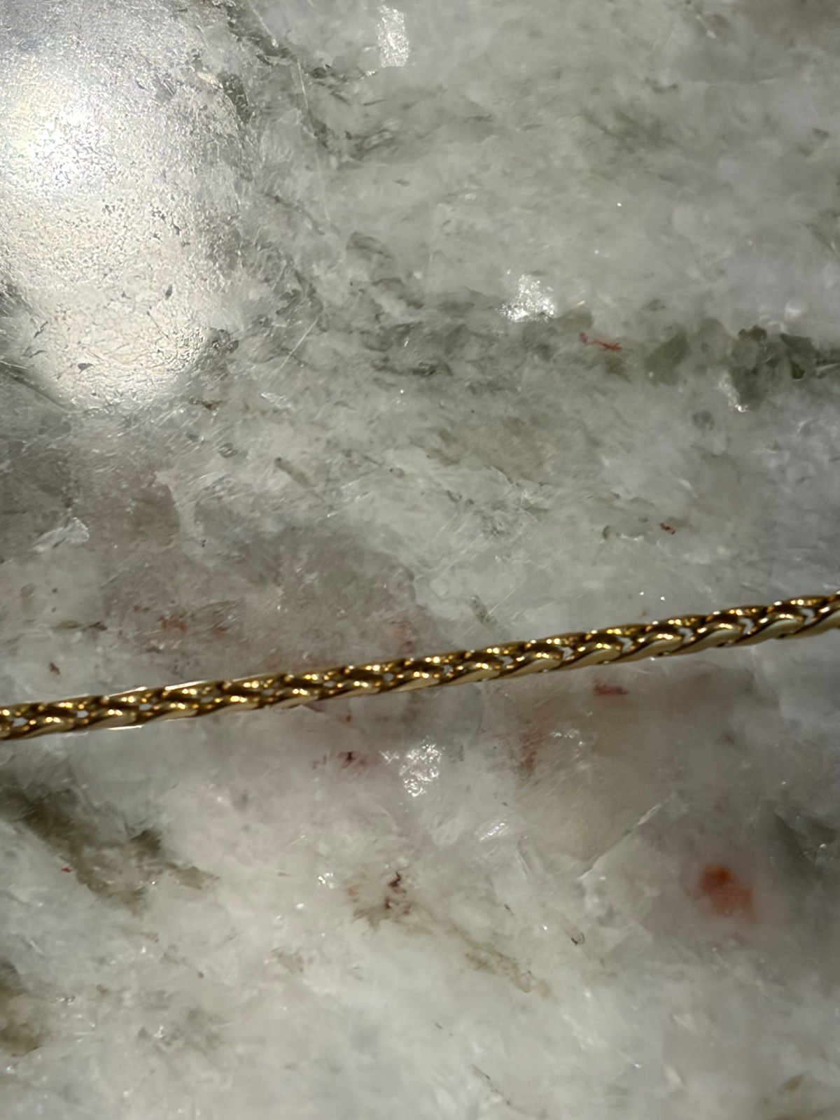 Solid 18k Gold 17.4g Vintage UnoAErre Serpentine Link Chain Necklace Italy 24.5″