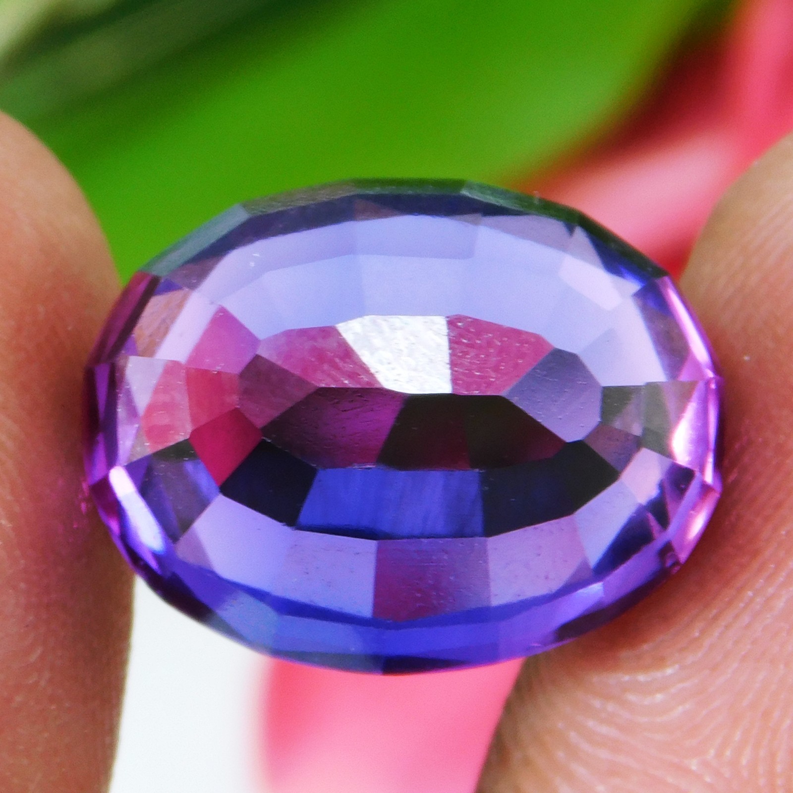 Natural 13.90 Ct Boysenberry Sapphire Oval Cut Certified Fabulous Gemstone