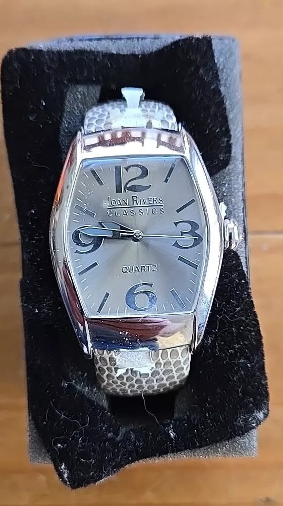 Two Joan Rivers Classics V377 Ladies Watch Leather Japan Movement & Extra Watch