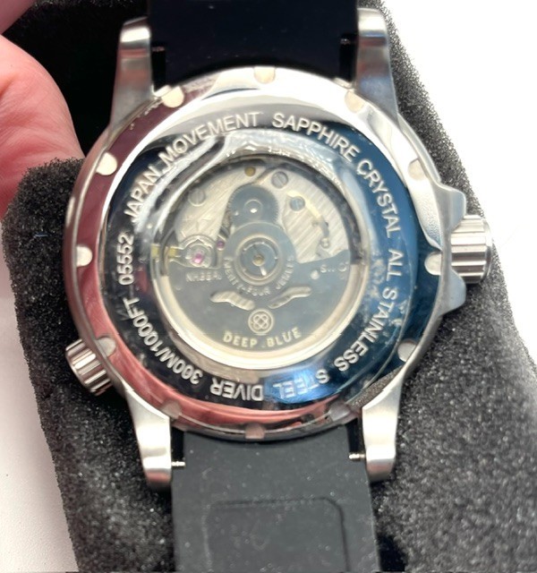 Deep Blue Master 1000 II Automatic Diver — White Mother of Pearl Dial (100% Unwo