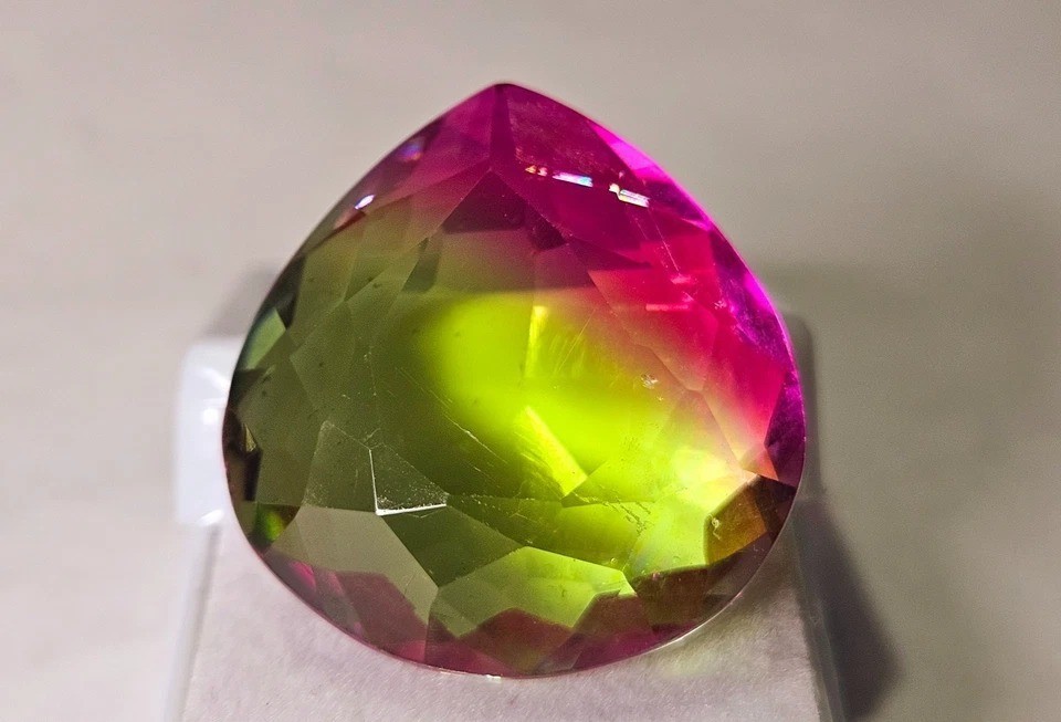 Pear Cut Natural Bi-Colour Ametrine 38-40 Ct EGL Certified Loose Gemstone