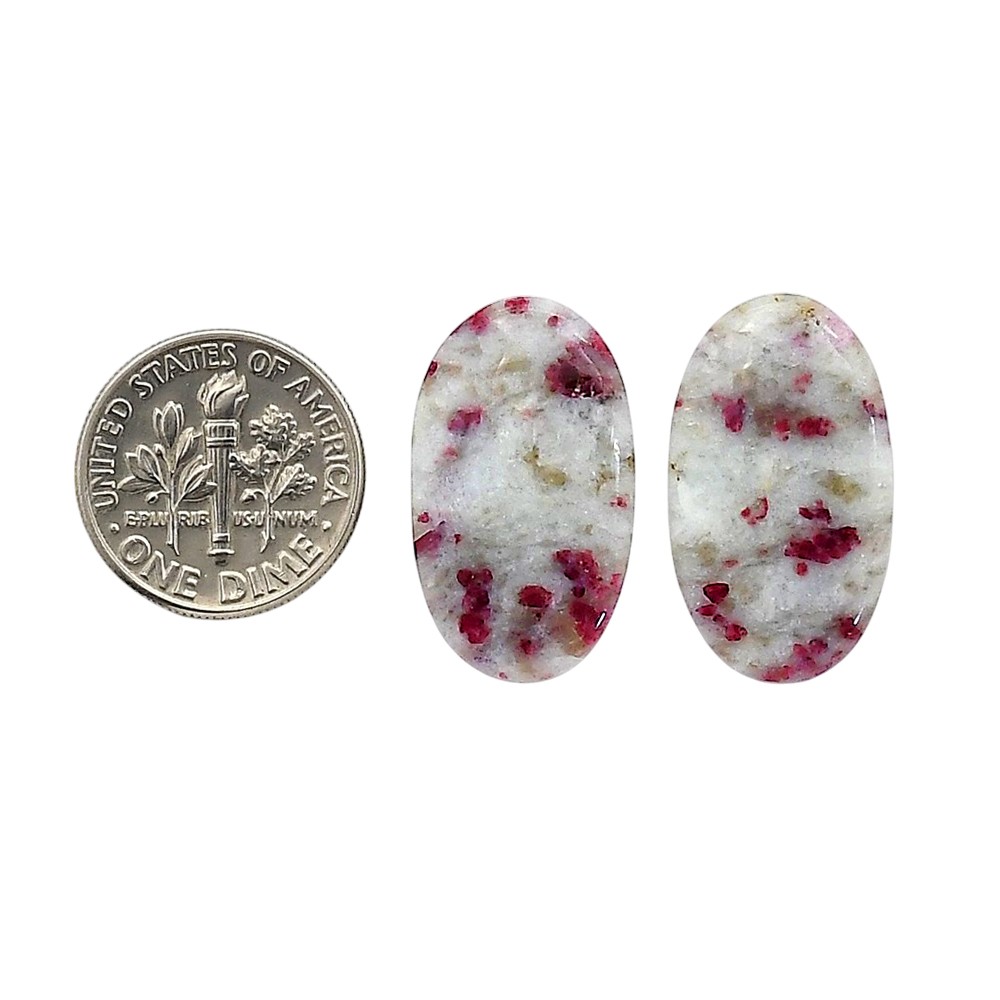 Natural Cinnabar 14×23.7×4.3 mm Oval Shape Polished Gemstone LS51-06751