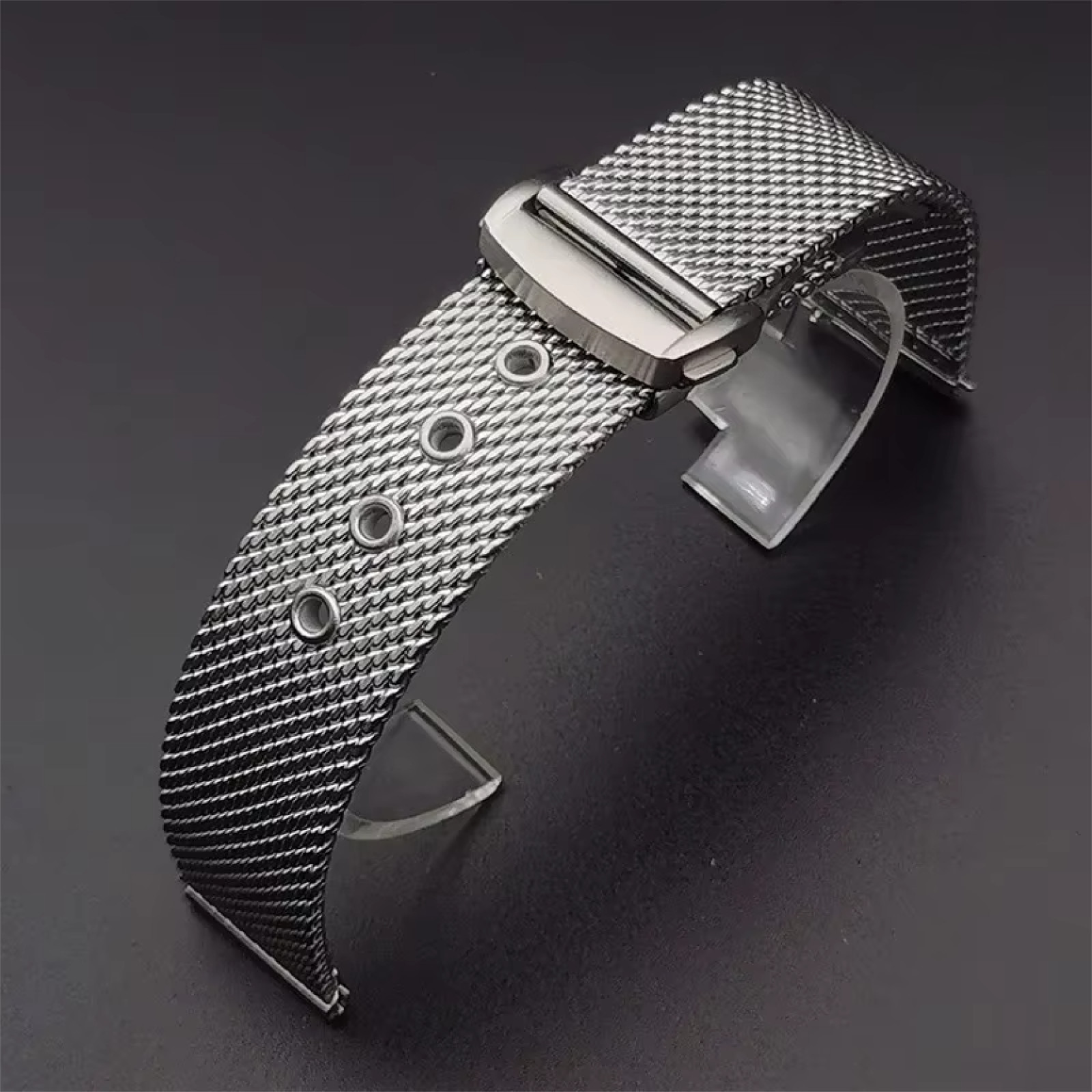 20mm Braided Stainless Mesh Band Strap For Omega Seamaster No Time To Die 007