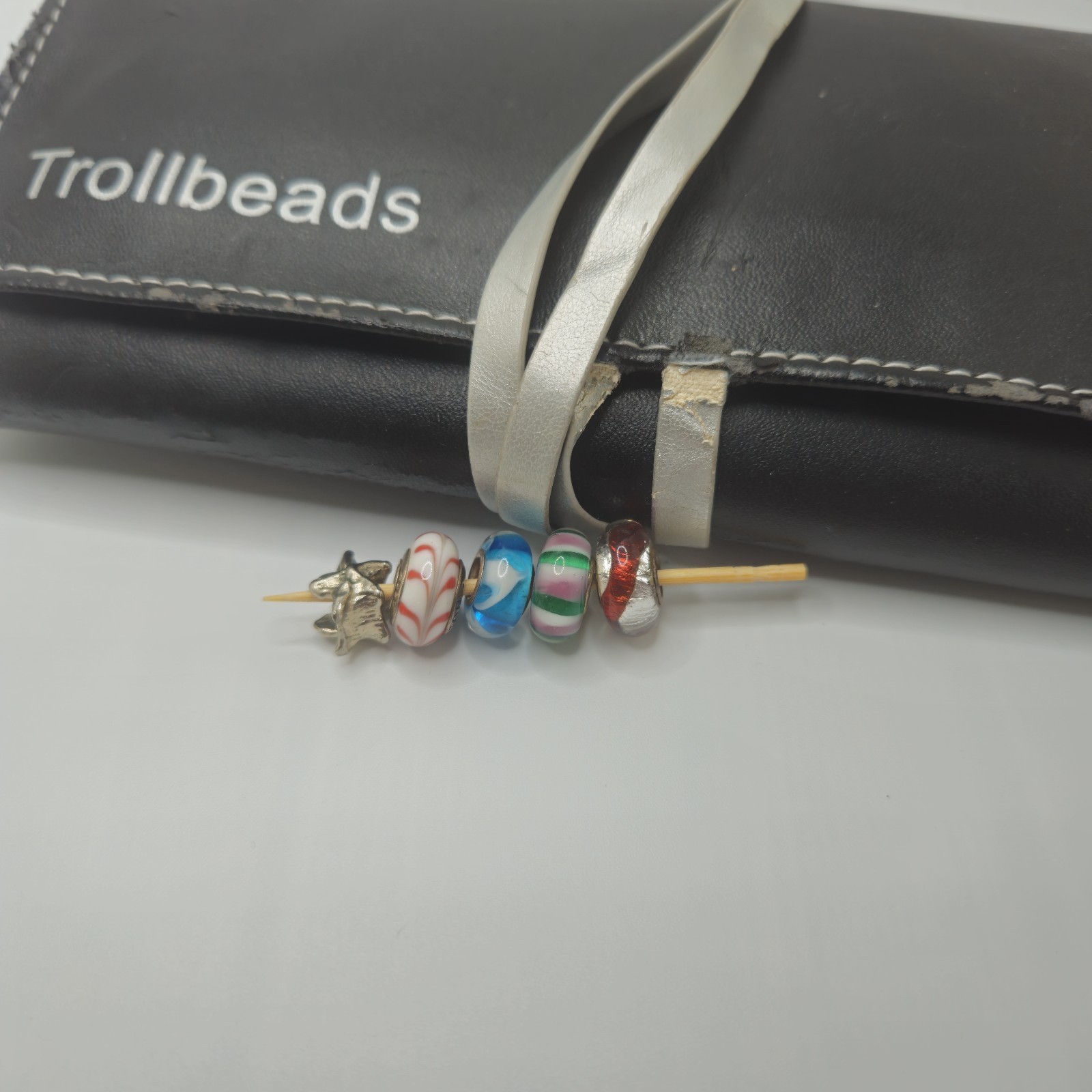 Authentic Trollbeads Green Blue Retired Lot Of 15 And Case