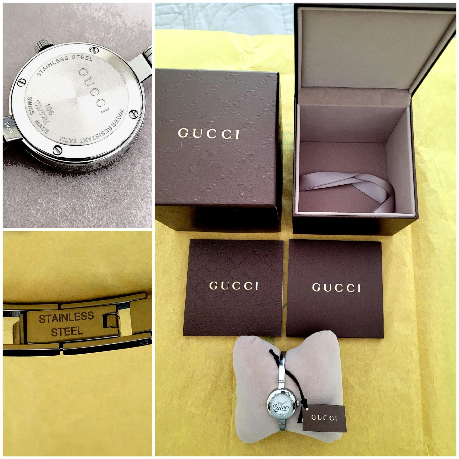 Gucci 105 Ladies💃Authentic,Near Mint,Hardly Worn,Absolutely Beautiful,Box,Tag.