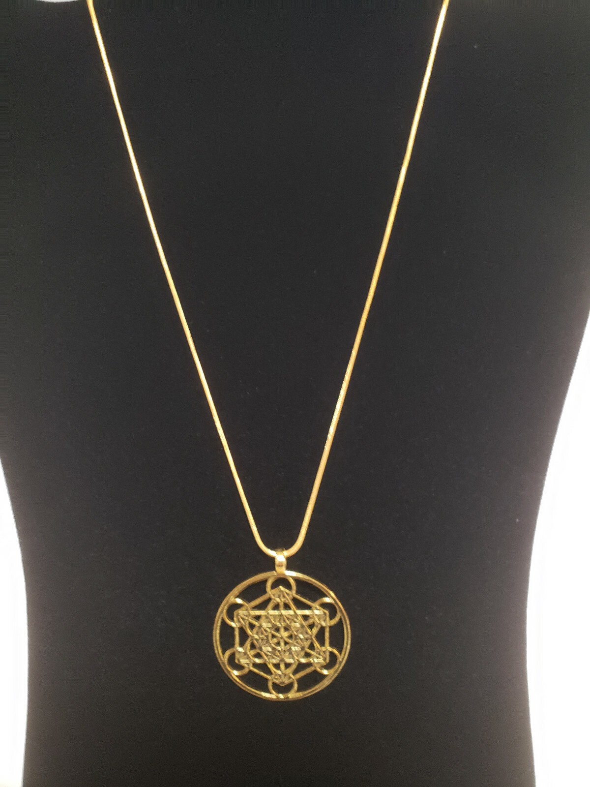Metatron’s Cube – Sacred Geometry Jewelry GOLD Pendant Necklace