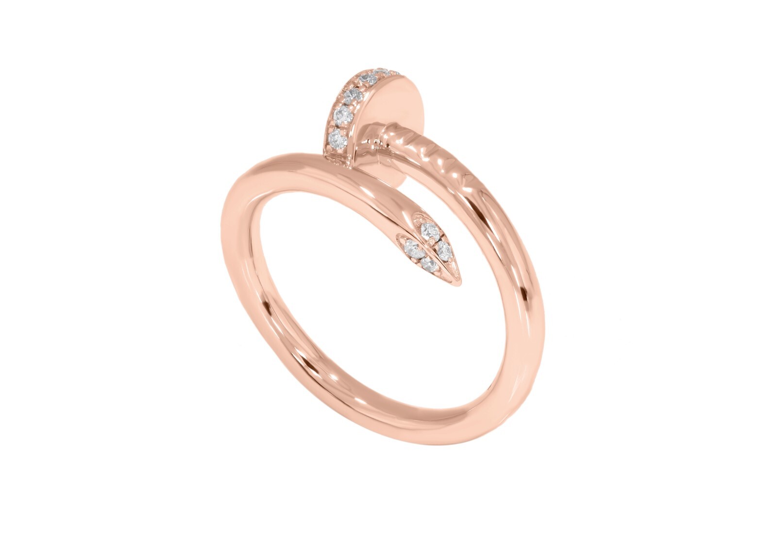 0.20 Carat Round Cut Lab Grown Diamond Engagement Ring in Sterling Silver
