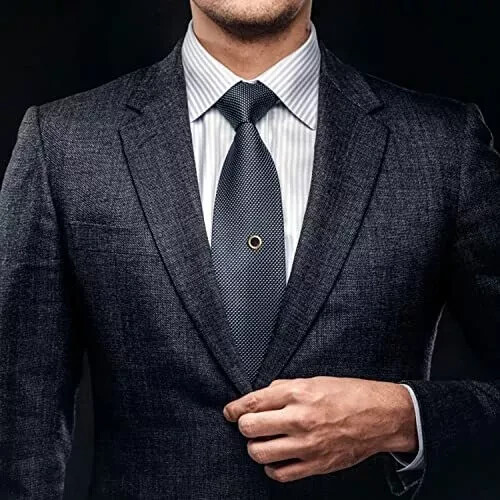 8 Pcs Tie Tacks for Men Tie Pins for Regular Ties Necktie 14K Gold Plated Men…