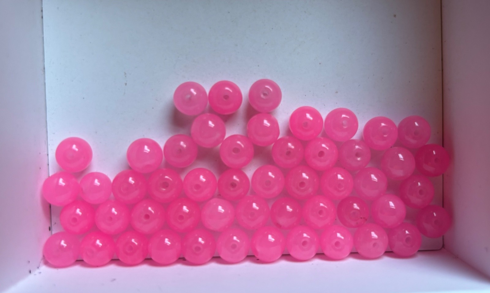 50pcs Pink Chalcedony Round Loose Beads 8mm C81