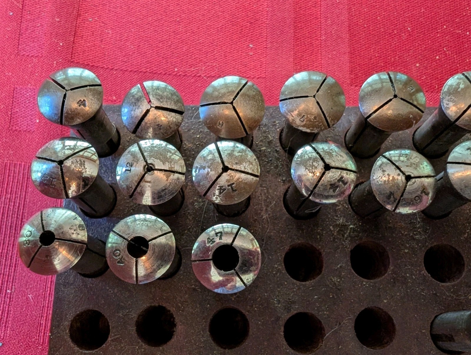Derbyshire Watchmaker Lathe Collets Various Sizes