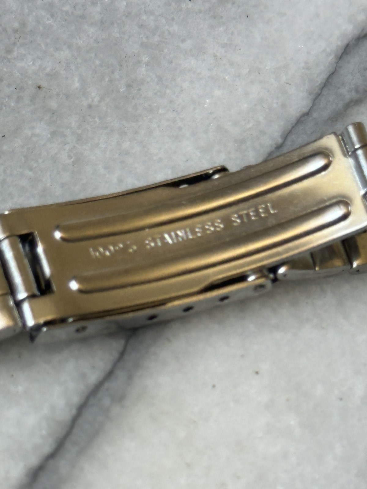 Bracelet de montre vintage en acier inoxydable