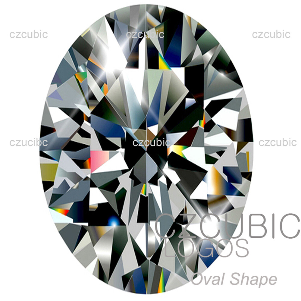CUBIC ZIRCONIA LOOSE STONE EXCELLENT QUALITY OVAL SHAPE 7A CLEAR U.S.A SHIPPER 3